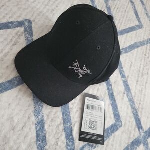 Arc'teryx Black Wool Cap with Embroidered Logo